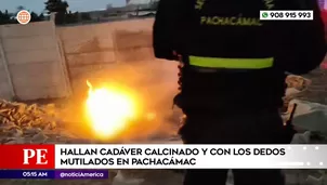 Hallan cadáver en Pachacámac. Foto y video: América Noticias