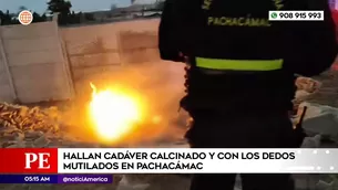 Hallan cadáver en Pachacámac. Foto y video: América Noticias