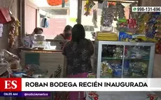Pachacamac: Roban bodega recién inaugurada - Noticias de almacen