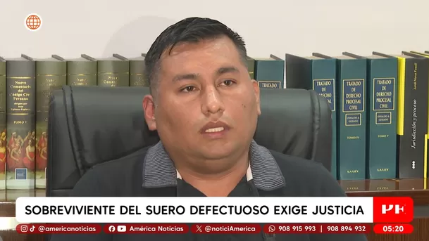 Sobreviviente del suero defectuoso de Medifarma exige justicia. Foto: América Noticias