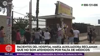 Ocurrió en el hospital María Auxiliadora