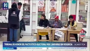 Pacto Ético Electoral exige frenar la violencia en campaña/ Video y Foto: Canal N