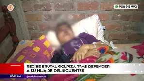 Padre golpeado tras defender a su hija de delincuentes. Foto y video: América Noticias