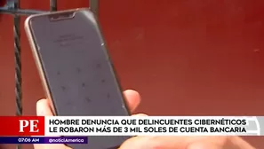 Robo en cuenta bancaria. América Noticias