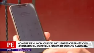 Robo en cuenta bancaria. América Noticias