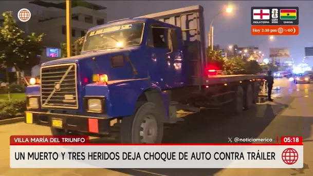 Padre de familia muere en choque en Villa María del Triunfo. Foto: América Noticias