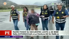 Padre fingió su secuestro. Foto y video: América Noticias