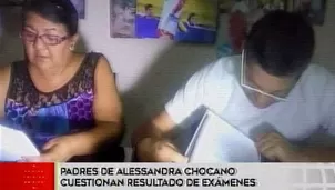 Padres de Alessandra Chocano piden justicia