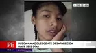 Padres buscan a su hija adolescente desaparecida hace seis días