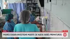 Padres denuncian muerte de bebés prematuros en hospital de Piura