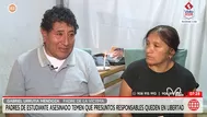 Padres de estudiante asesinado piden justicia