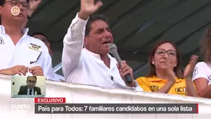 El partido País Para Todos, que postula a Carlos Álvarez a la presidencia, incluye candidatos con sentencias por violencia, omisión familiar y hasta homicidio culposo. Video: Cuarto Poder