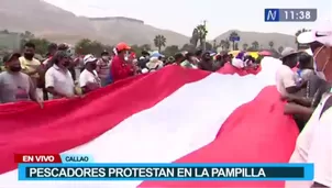 Protesta en La Pampilla. Video: Canal N