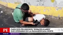 Capturan a ladrones de celulares.