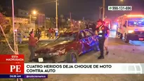 Accidente de tránsito en la Panamericana Norte. Foto y video: América Noticias