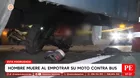 Panamericana Norte: Hombre murió al chocar con bus en el Rímac