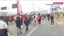 Gran cantidad de personas protestan por la Panamericana Norte. / Video: Canal N