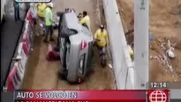 Según testigos el accidente se produjo a consecuencia del exceso de velocidad.