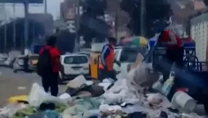 Las personas que contaminaron la vía llegaron a bordo de una camioneta. Foto: Canal N