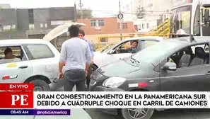 Ocurrió en la Panamericana Sur. Foto: América TV