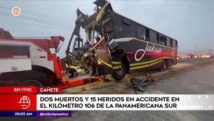 Accidente de tránsito en la Panamericana Sur. Foto y video: América Noticias