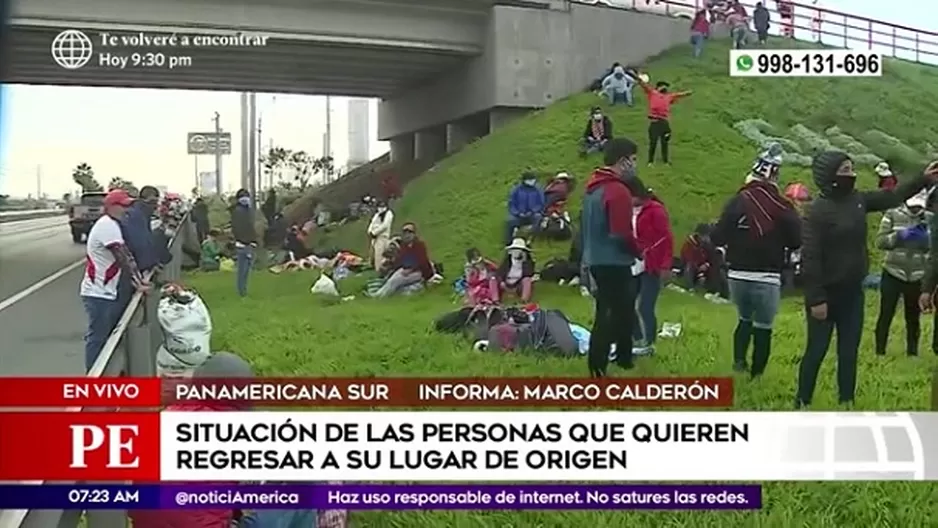 Panamericana Sur: Más de 100 personas intentan regresar a pie a Apurímac 