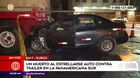 Panamericana Sur: Un muerto tras choque de taxi contra tráiler