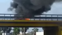 Incendio vehicular. 