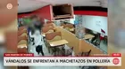 Pánico en San Martín de Porres por vándalos con machetes