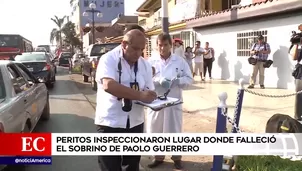 Peritos de Criminalística de la Dirincri llegaron al cruce de las avenidas Huaylas y Graña Garland. Foto: América Noticias