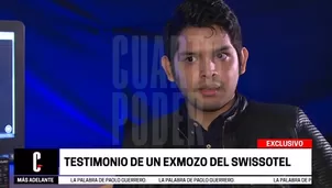 Erick Paz, exmozo del Swisstotel.