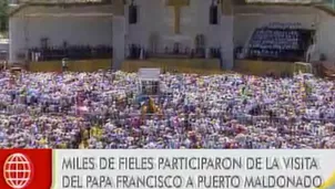 Miles de personas recibieron al santo padre.