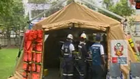 Hospitales de Campaña para visita del papa Francisco. Foto: captura de TV