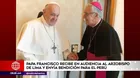 Papa Francisco recibe en audiencia al arzobispo de Lima y envía bendición para el Perú