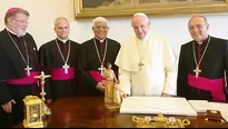 Reunión con el papa Francisco. Foto: Conferencia Episcopal Peruana 