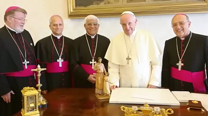 Reunión con el papa Francisco. Foto: Conferencia Episcopal Peruana Reunión con el papa Francisco. Foto: Conferencia Episcopal Peruana