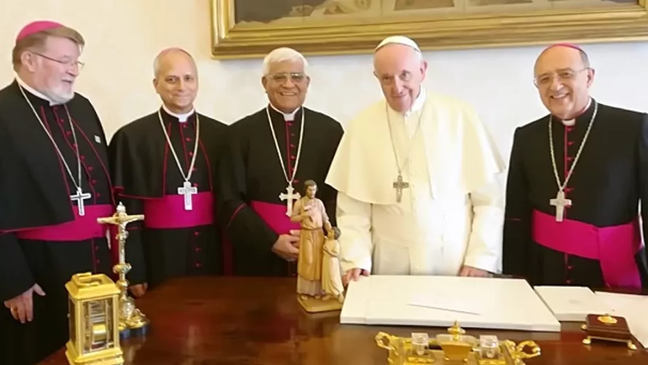 Reunión con el papa Francisco. Foto: Conferencia Episcopal Peruana 