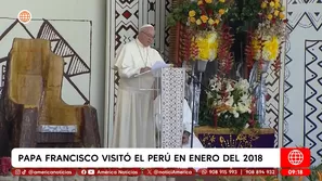 Papa Francisco visitó el Perú en enero del 2018. Foto y video: América Noticias