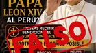 Papa León XIV: alertan no caer en estafas y cobros