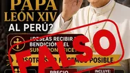 Papa León XIV: alertan no caer en estafas y cobros
