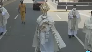 Imágenes del papa León XIV cuando bendijo las calles de Chiclayo, como obispo de esa ciudad, durante la pandemia del covid-19. Video: Canal N