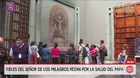 Papa León XIV: Fieles del Señor de los Milagros piden por su salud