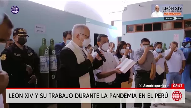 El papa León XIV impulsó plantas de oxígeno en Perú durante pandemia. Foto: América Noticias