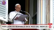 Papa León XIV reaparece en el rezo del Ángelus en el Vaticano