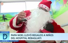 Papa Noel llevó regalos a niños del hospital Rebagliati - Noticias de hospital-goyeneche