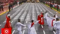 Baile de la marinera a cargo del Ejército. Foto: captura de TV