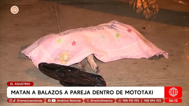 Matan a balazos a pareja dentro de mototaxi en El Agustino. Foto: América Noticias Matan a balazos a pareja dentro de mototaxi en El Agustino. Foto: América Noticias