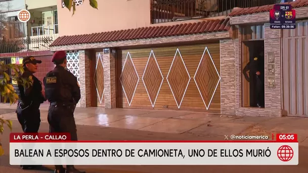 Pareja es atacada a balazos dentro de su camioneta en La Perla: Uno de ellos murió. Foto: América Noticias