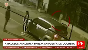 Pareja fue asaltada a balazos en SJM cuando llegaban a su casa. Foto y video: Canal N