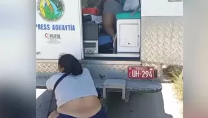 Ucayali: Paro indefinido y bloqueo en la carretera Federico Basadre dejan un fallecido. Un paciente de emergencia murió en la ambulancia varada en Aguaytía. Video: Canal N